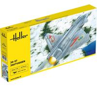 Heller Airplane Model Building Kit Saab JA 37 Jaktviggen 1:72 scale