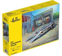 HELLER KITS 1/24 CAR TRANSPORTER TRAILER (PLASTIC KIT) 80774