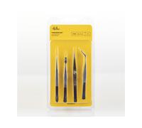 Heller Model Making Tweezers Set - 4 Types - Ideal for arts ,crafts + Models