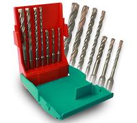 Heller Tools 2618 SDS-Plus Hammer Drill Bits, Silver, Set 7-pcs. Ø 5/6/6/8/8/10/12 mm, Set of 7 Pieces