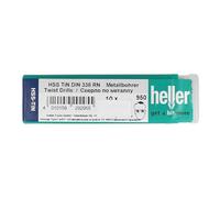 Heller Tools 292856 "0950" Steel Drill Bit of HSS, Gold, 33 x 3 x 61 mm, Set of 10 Piece