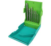 Heller Tools 3015 ProStone Masonry Drill Bit Concrete, Silver, Set 7-pcs. Ø 4/5/6/6/8/10/12 mm, Set of 7 Pieces