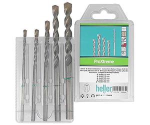 Heller Tools 3750 ProXtreme Concrete & Natural Stone Drill bits, Set 5-pcs. Ø 4/5/6/8/10