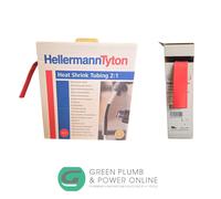 Hellermann Tyton 5 Metres Red Heat Shrink Tubing 12.7/6.4mm 2:1 5M HIS-PACK