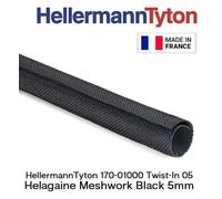 HellermannTyton 5mm Cable Wrap Self Closing Spring Back Wraparound Split Braided