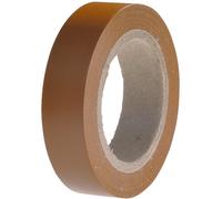 HellermannTyton 710-00107 HelaTape Flex 15 - PVC Tape Brown 15mm x 10m