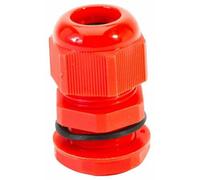 Hellermanntyton - Nylon Dome Headed Cable Gland Red 6 - 12mm M20S 10 Pack
