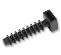 Hellermanntyton - Nylon Fixing Base For Cable Ties Black 9.0mm 100 Pack