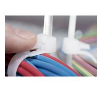 HellermannTyton REL Cable Tie 150mm Ecru Releasable 100pcs