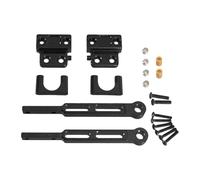 Hellery 1/12 Suspension Link Rods Aluminum Alloy Accessories RC Rear Axle Metal Parts RC Accessories Chassis Components Po, Black