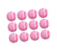 Hellery 12 Foam Golf Balls for Training, Lightweight, 0.2cm Thickness, Realistic Feel, Ideal for Crafts And Gardening, Pink White