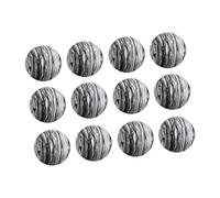 Hellery 12 Foam Golf Balls for Training, Lightweight, 0.2cm Thickness, Realistic Feel, Ideal for Crafts And Gardening, Black White