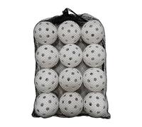 Hellery 12x Pickleball Balls Competition Ball Practice 74mm Accs Training Pickleball for Sanctioned Tournament Play Outdoor Courts, white