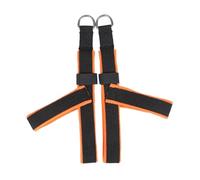 Hellery 2 Pilates Straps, Fitness Belts, Strength Training Equipment, Y Loops, Reformer Straps for Men's Home Gym Workouts, orange