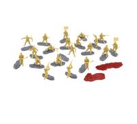 Hellery 20 Pieces 1/35 Scale Models for Child Adults for Hobby Imaginative Learning Activities Sandbox, Yellow