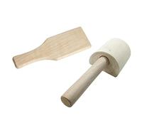 Hellery 2Pcs Wooden Clay Paddle Ceramic Handmade Mud for Clay Hobbies Art Crafts
