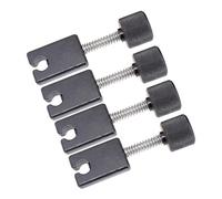 Hellery 4x Headless Electric Bass Bridge String Saddles Wear Resistant Insert