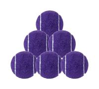Hellery 6 Pack of Tennis Balls for Dog Play and Beginner Training 64mm Diameter, Purple