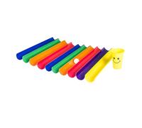 Hellery 6-piece Pipeline Challenge Cooperation Game Pipe Learning Exercise with Portable Functional Material for Group Training Ch, 10 Half Pipes