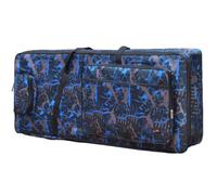 Hellery 61-Key Keyboard Case Portable Keyboard Gig Bag Adjustable Padded Piano Bag for Lessons, Array, Camouflage Blue, 61 Key
