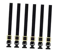 Hellery 6Pcs Luggage Rope Roof Rack Tie Down Strap Sturdy 1/10 Portable for RC Hobby Car, Black