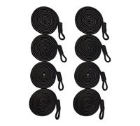 Hellery 8 X 1.80 M Long Boat Lines, Boat Accessories, 180 Cm Long, Easy to Use, with Mooring Hook, for Small Boats, black