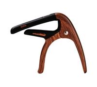 Hellery Acoustic Guitar Capo Easy to Clip on Capo with Spring Clamp Super Fast Accessory for Guitarists, Songwriters, Music Studios, Wood Grain