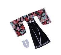 Hellery Action Figure Kimono Set for 1/6 Scale Female Dolls Traditional Japanese Clothing Outfit with Skirt And Socks for Collectors Gift Doll Accessories, Style H