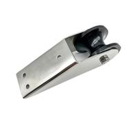 Hellery Anchor Roller Bracket Marine Stainless Steel Bow Mount Bracket Anchor Holder Rubber Roller Mirror Polished Smooth Rolling Guide Quick Installation