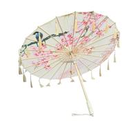 Hellery Ancient Dance Umbrella Oriental Oil Paper Parasol for Music Festivals Party, Style B
