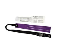 Hellery Badminton Training Device for Single, Training Aid, Self-training Tool with Adjustable Height, Made of PE, for Improving Reaction Time, Purple