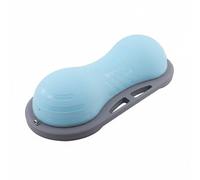 Hellery Ball Half Balance Dome Exercise Board Core Stability With Secure Textured Surface And Solid Wear Resistant Base suitable for gym classes, Blue, Glossy Peak Blue, Small 80 35 21cm