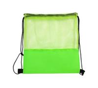 Hellery Basketball Backpack with Drawstring, Single Ball Bag, Net Ball Bag for on The Go, Green