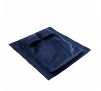 Hellery Bedding miniature quilt pillow bedding sheet soft textile accessories handmade for dollhouse bedroom decorations collector setups, Velvet Blue