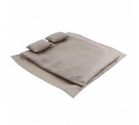 Hellery Bedding miniature quilt pillow bedding sheet soft textile accessories handmade for dollhouse bedroom decorations collector setups, Cotton Grey