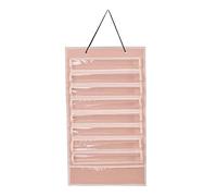 Hellery Belt Holder, Dustproof Organizer, Felt Holder for Wall Mounting, for Children And Adults, for Eight Belts And Five Medals, Pink