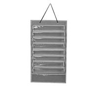 Hellery Belt Holder, Dustproof Organizer, Felt Holder for Wall Mounting, for Children And Adults, for Eight Belts And Five Medals, Grey