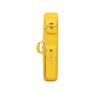 Hellery Billiard Accessory Holder Textured Nine-Hole Cue Bag Premium for League Nights, Yellow, Yellow
