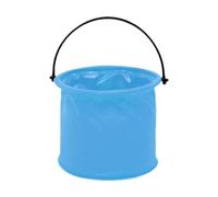 Hellery Bucket for Washing Brushes, Foldable Bucket, Practical Storage Bag, Portable Wash Basin for Camping, for Beginners, Artists, Car Wash, Blue