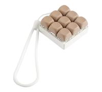 Hellery Button Finger Toy Fun Practical for Adults Accessory Phone Charm Fidget Keychain, Brown