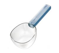 Hellery Cat Transparent Measured Pet Feeding Spoon Long Handle Seal Clip Multipurpose Pet Food Measuring Cup Lightweight Build for Cats, Blue
