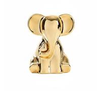 Hellery Ceramic Elephant Figurine Decorative Statue Ornament Sculpture With Heart Minimalist Design Handmade Ceramic Build For A Refined Look Suitable For, Silver, Left Heart Elephant