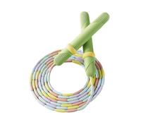 Hellery Children's Jump Rope Beaded Skipping Ropes for Playground And Gym Use, Green