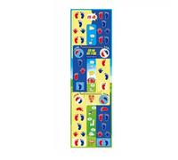 Hellery Color-Coded Coordination Play Mat | Long Rectangular Layout, Hand and Foot Game Mat, Spray-Printed, for Team-Building, School Events, Kids, Groups, Farm