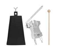 Hellery Cowbell Clamp Cowbell Holder for Drumset 6" Accs Metal for Bass Drum Pedals Noise Maker Musical Instrument Percussion Holder, A Set