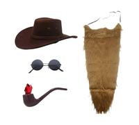 Hellery Cowboy Hat And for A Stage Performance at The Carnival, brown