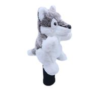 Hellery Cute Black Knit Golf Driver Headcover Animal Driver Headcover Sports Accessory, Husky