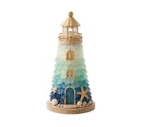 Hellery DIY Lighthouse Kit with LED Beginner-Friendly Lighted Lighthouse Kit Complete Set for Tabletop Display, Style B