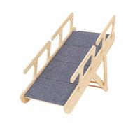 Hellery Dog Stairs Pet Ladder Foldable Wooden Ramp Steps Climbing Ladder Made of Wood Function for Easy Access for Dogs And Cats High Beds Car, 4 steps