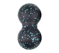 Hellery Double Ball, Peanut Shape Self Massage Roller for Back Foot Neck Spine Shoulder Physical, Blue